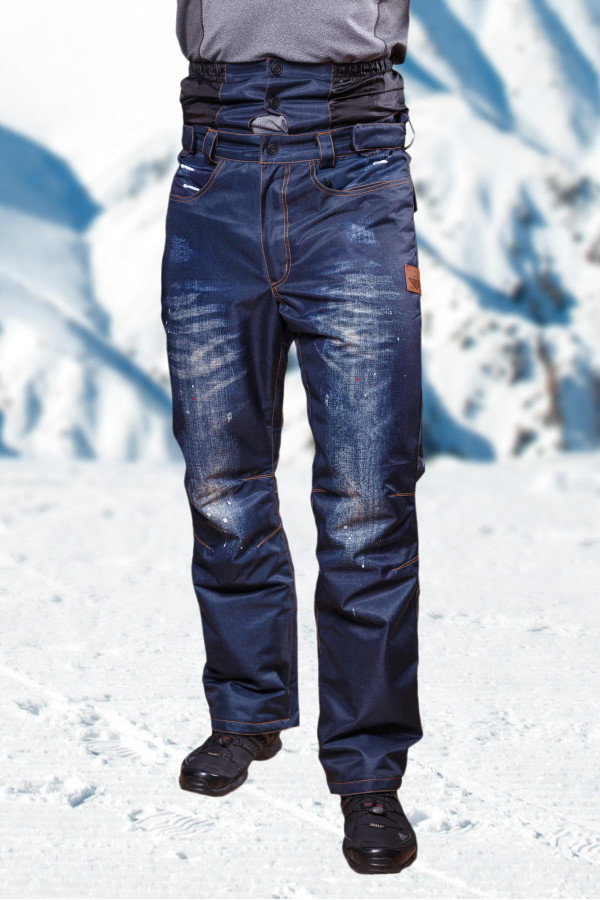 Горнолыжные брюки мужские Freever GF 6752 джинсовый принт - freever.ua