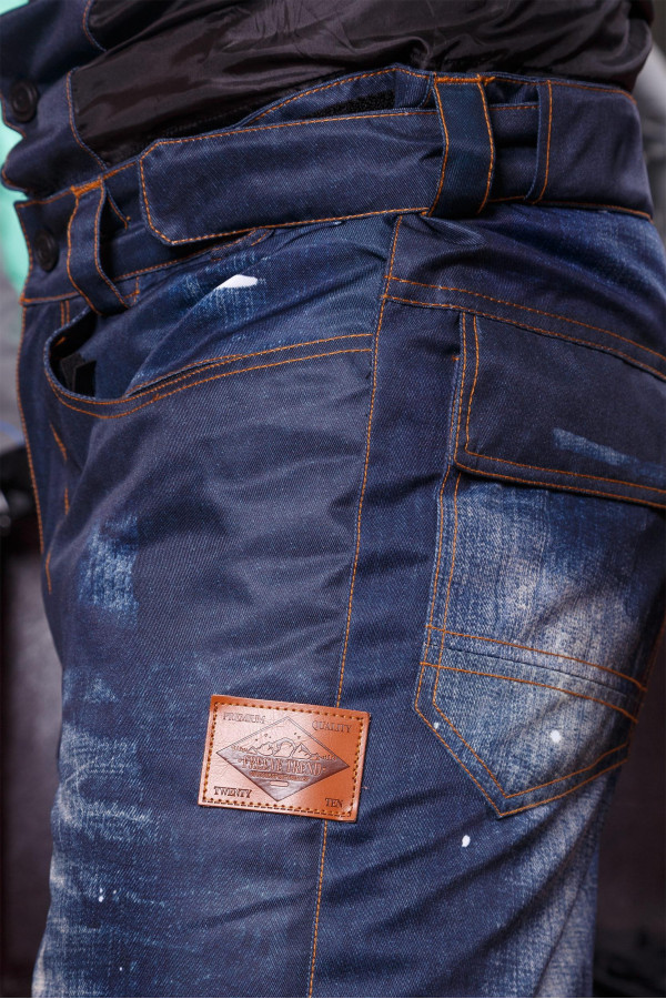 Гірськолижні штани чоловічі Freever GF 6752 джинсовий принт, Фото №2 - freever.ua