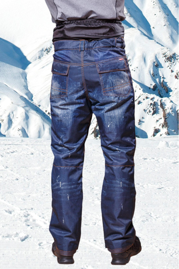 Гірськолижні штани чоловічі Freever GF 6752 джинсовий принт, Фото №3 - freever.ua
