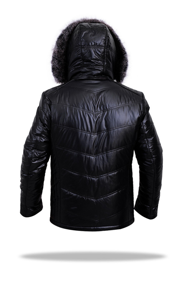 Куртка на верблюжьей шерсти мужская Freever SF 69069 черная, Фото №4 - freever.ua