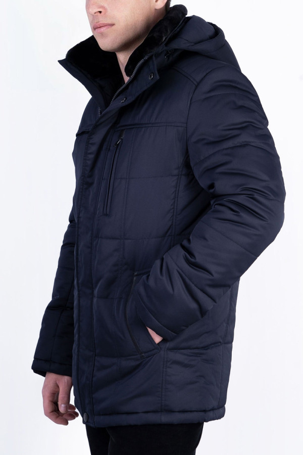 Куртка чоловіча зимова J7007 чорна, Фото №2 - freever.ua