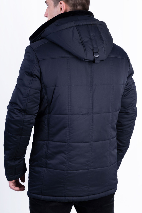 Куртка чоловіча зимова J7007 чорна, Фото №3 - freever.ua