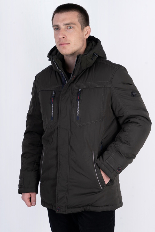Куртка мужская зимняя  J7039 хаки, Фото №2 - freever.ua