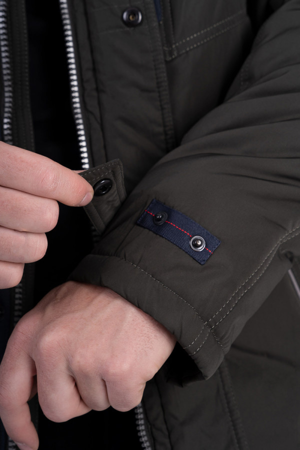 Куртка мужская зимняя  J7039 хаки, Фото №6 - freever.ua
