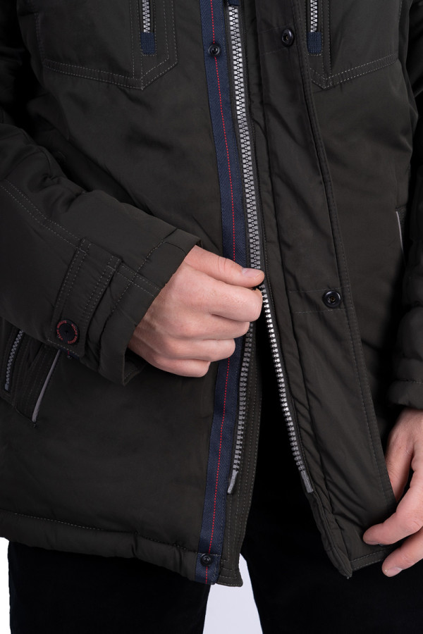 Куртка мужская зимняя  J7039 хаки, Фото №7 - freever.ua