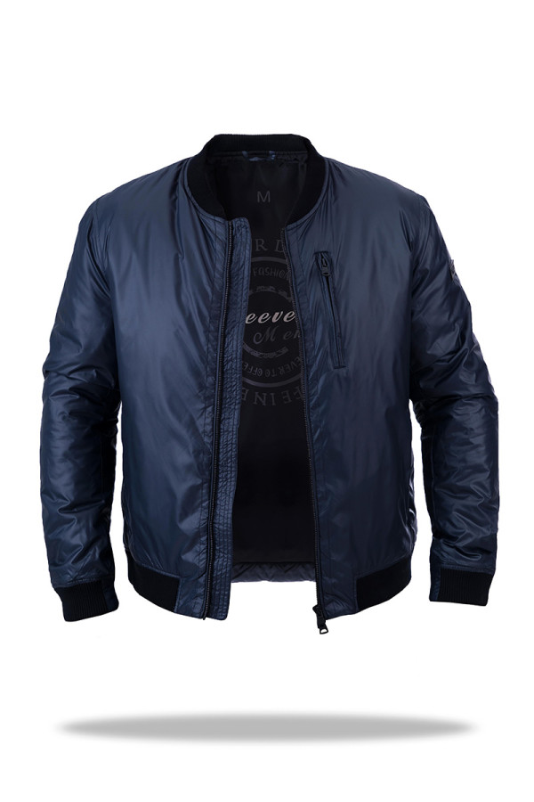 Куртка бомбер чоловіча Freever SF 70392 темно-синя - freever.ua