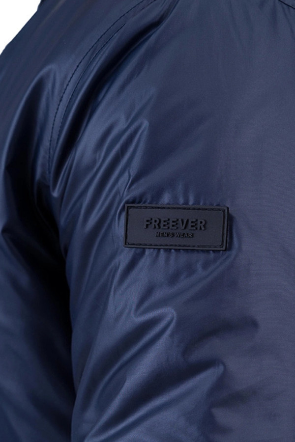Куртка бомбер (батал) мужская Freever UF 70393 темно-синяя, Фото №3- freever.ua