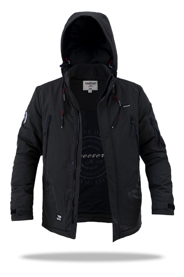 Демісезонна куртка чоловіча Freever SF 70506 чорна - freever.ua