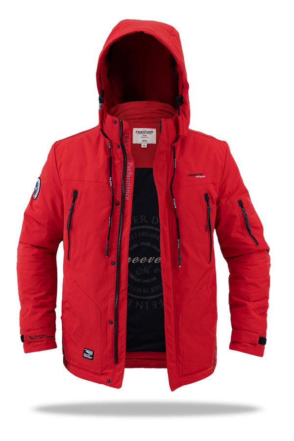 Демісезонна куртка чоловіча Freever SF 70506 червона, Фото №3 - freever.ua