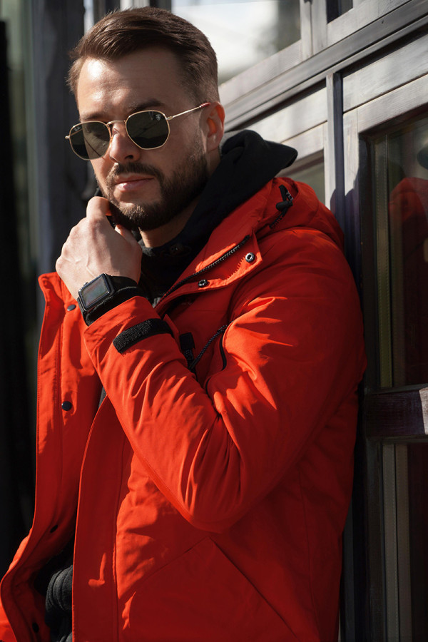 Демісезонна куртка чоловіча Freever SF 70506 червона, Фото №5 - freever.ua