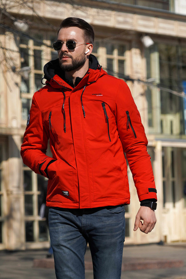 Демисезонная куртка мужская Freever SF 70506 красная - freever.ua