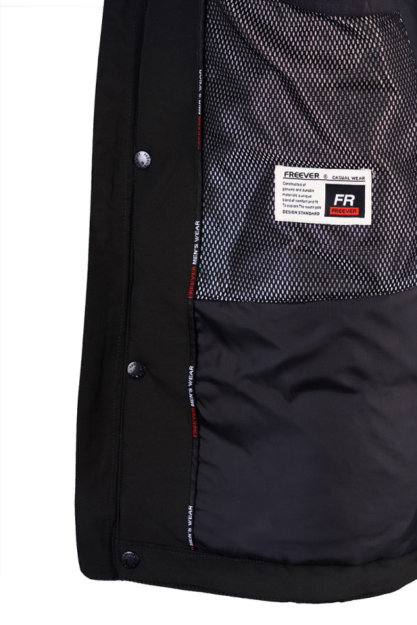 Демісезонна куртка чоловіча Freever WF 70559 чорна, Фото №7 - freever.ua