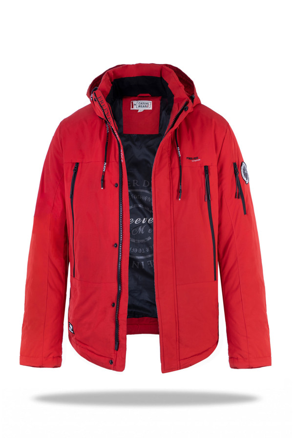 Демисезонная куртка мужская Freever WF 70559 красная, Фото №13 - freever.ua