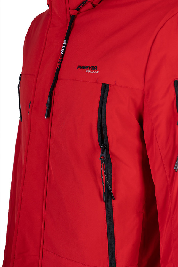 Демисезонная куртка мужская Freever WF 70559 красная, Фото №11 - freever.ua