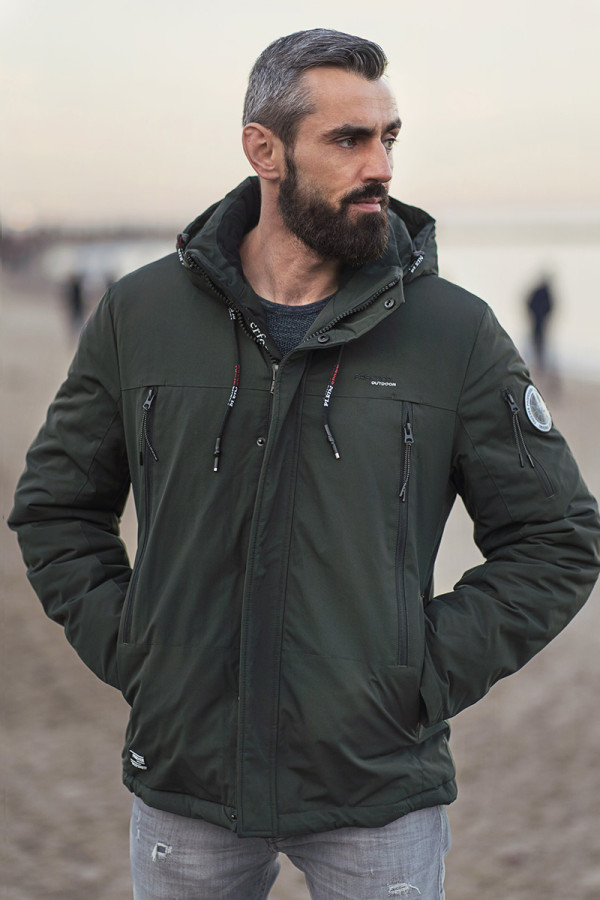 Демисезонная куртка мужская Freever WF 70559 хаки - freever.ua