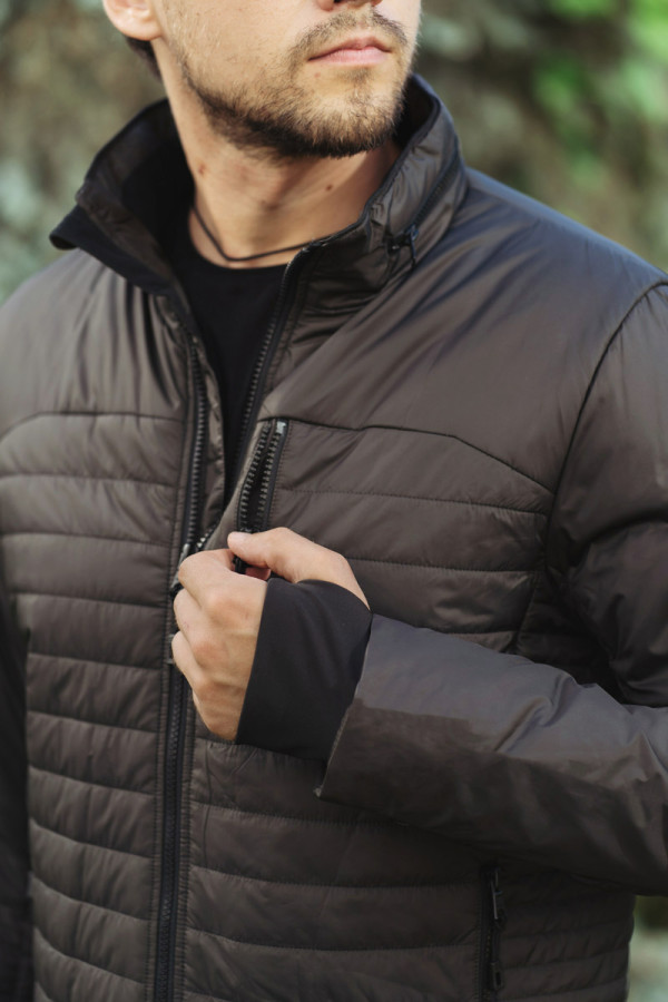 Демисезонная куртка мужская Freever WF 70588 коричневая, Фото №8 - freever.ua