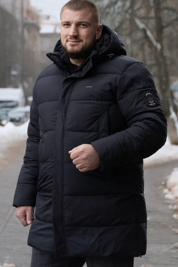Зимова куртка чоловіча (батал) Freever UF 70806 чорна