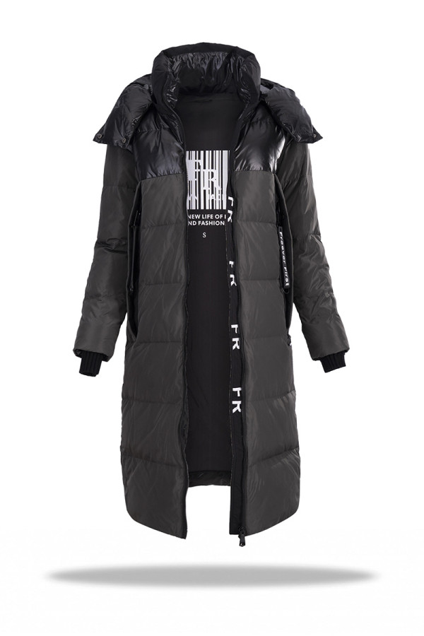 Пальто пуховое женское Freever WF 71673 хаки