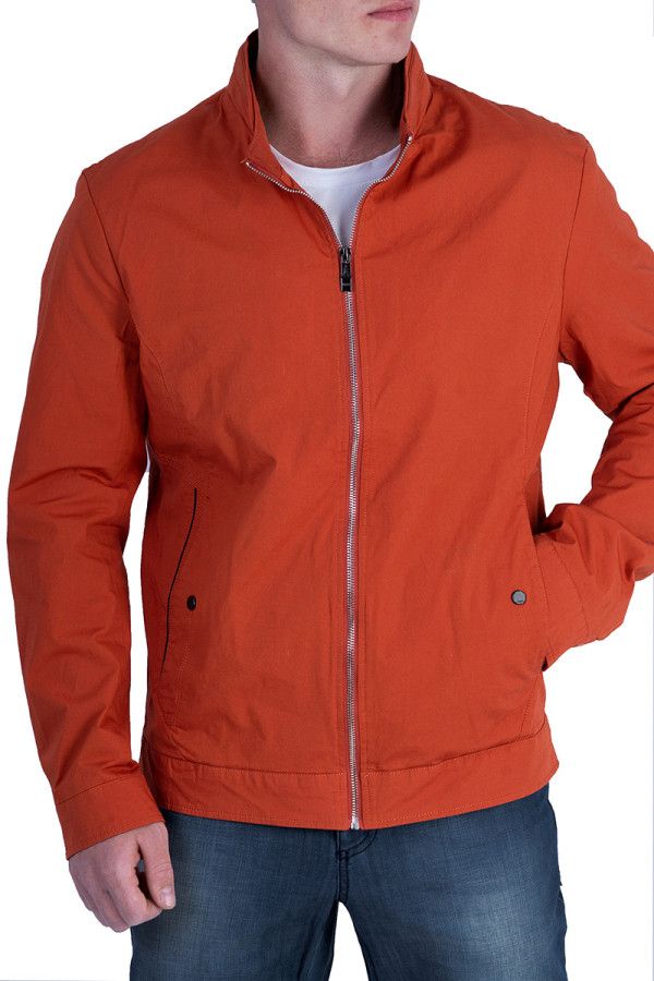 Куртка мужская демисезонная J7193 оранжевая - freever.ua