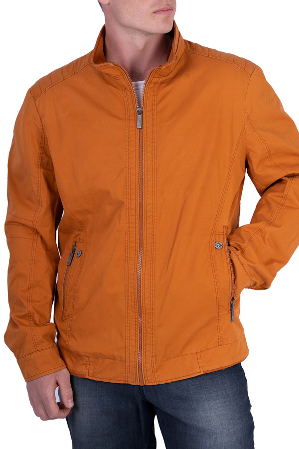 Куртка мужская демисезонная J7195 оранжевая - freever.ua