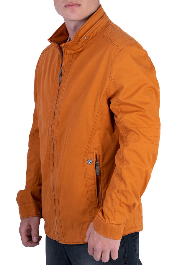 Куртка чоловіча демісезонна J7195 оранжева, Фото №2 - freever.ua