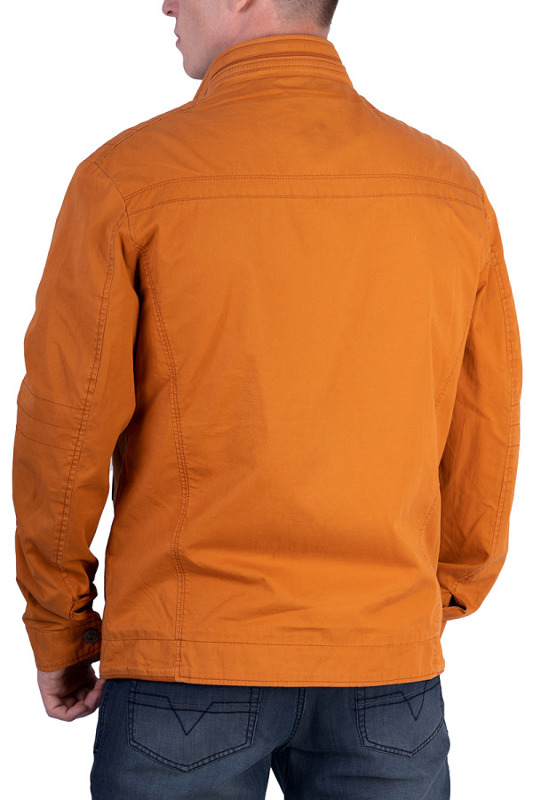 Куртка чоловіча демісезонна J7195 оранжева, Фото №3 - freever.ua