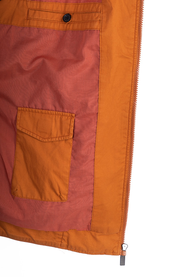 Куртка чоловіча демісезонна J7195 оранжева, Фото №5 - freever.ua
