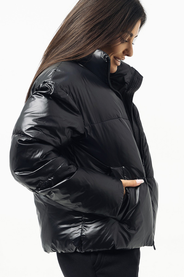 Куртка жіноча Freever WF 72016 чорна, Фото №3 - freever.ua