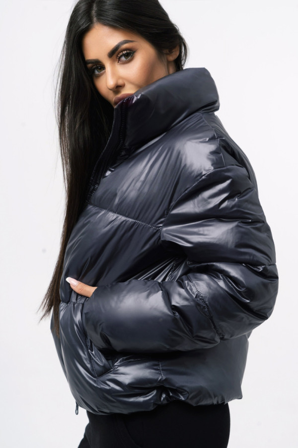 Куртка жіноча Freever WF 72016 сіра, Фото №4 - freever.ua