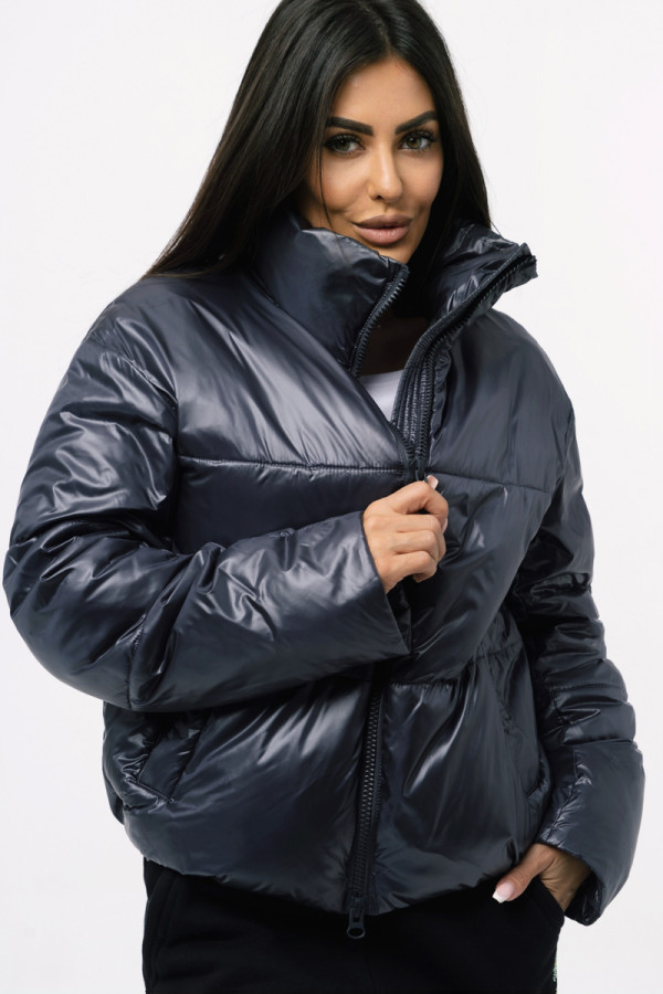 Куртка жіноча Freever WF 72016 сіра, Фото №3 - freever.ua
