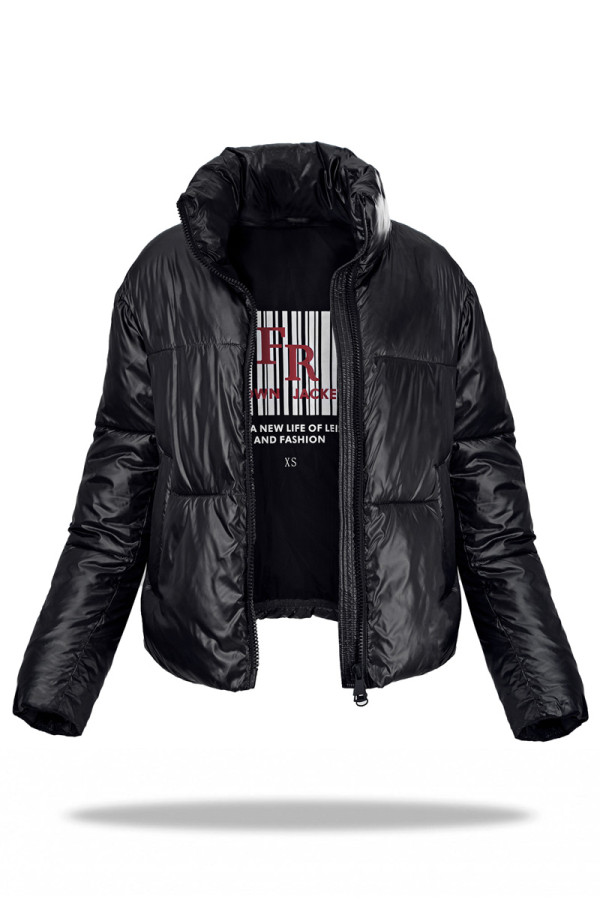 Куртка жіноча Freever WF 72016 чорна, Фото №2 - freever.ua