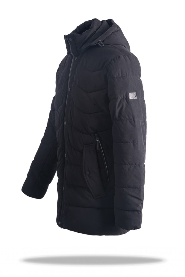 Куртка чоловіча зимова J722 чорна, Фото №3 - freever.ua
