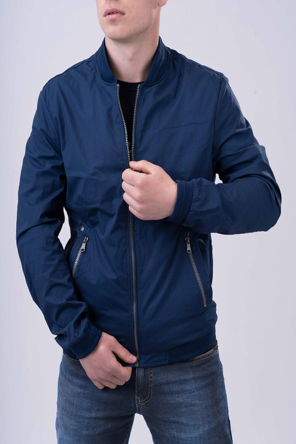 Куртка мужская демисезонная  J7595 синяя - freever.ua