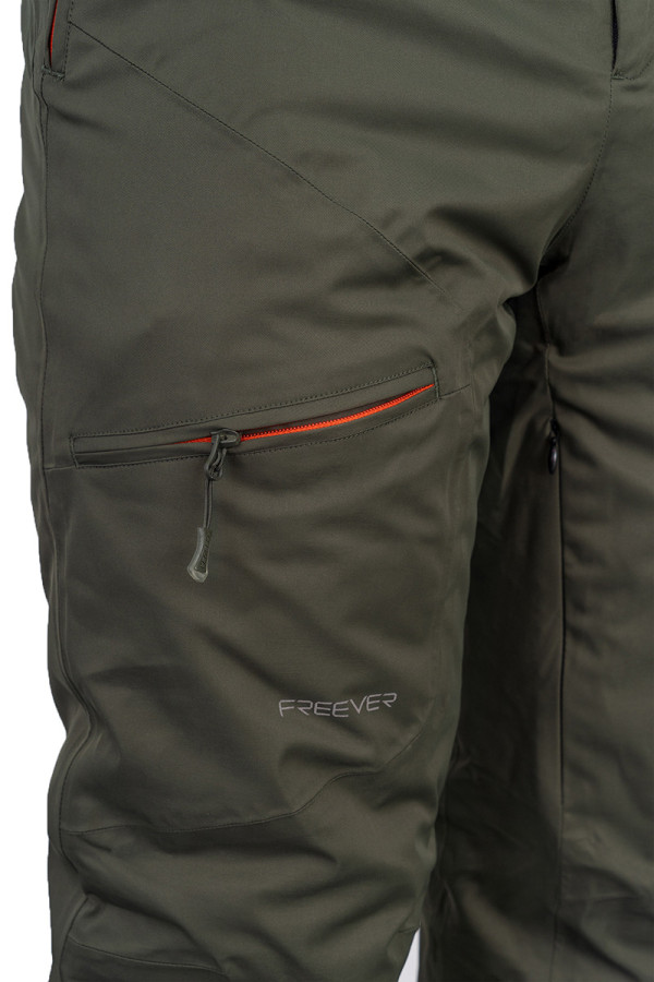 Гірськолижні штани чоловічі Freever WF 7602 хакі, Фото №8 - freever.ua