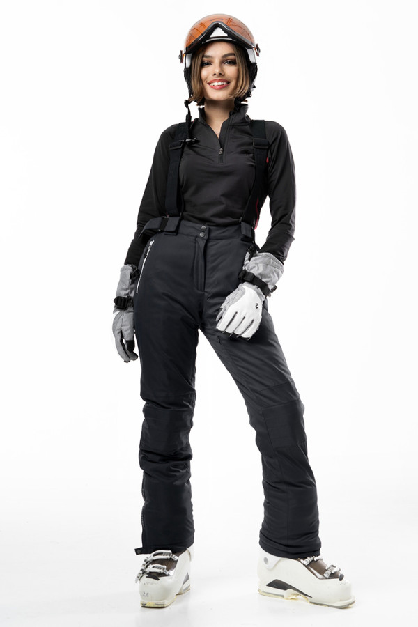Гірськолижні штани жіночі Freever WF 7603 чорні - freever.ua