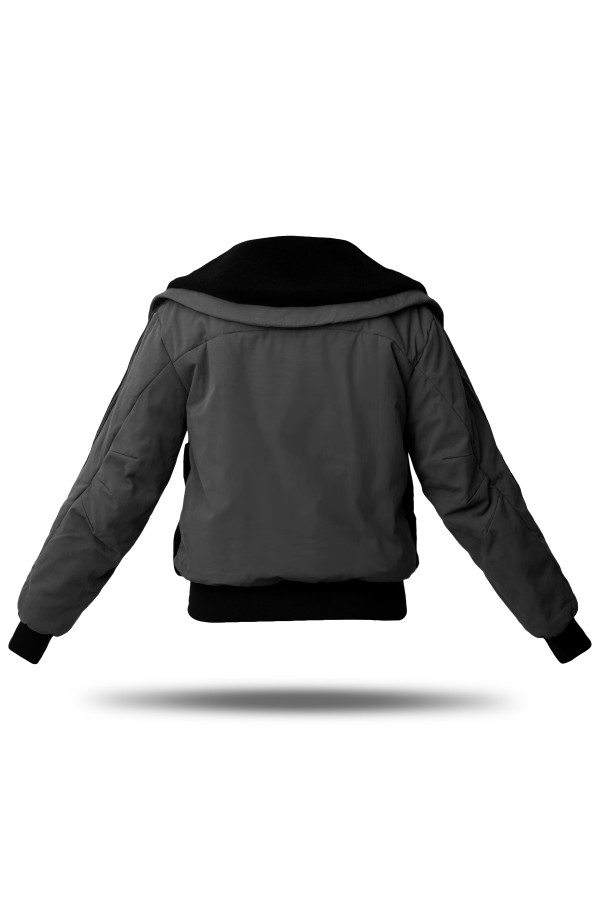 Куртка-бомбер жіноча Freever GF 79259 чорна, Фото №5 - freever.ua