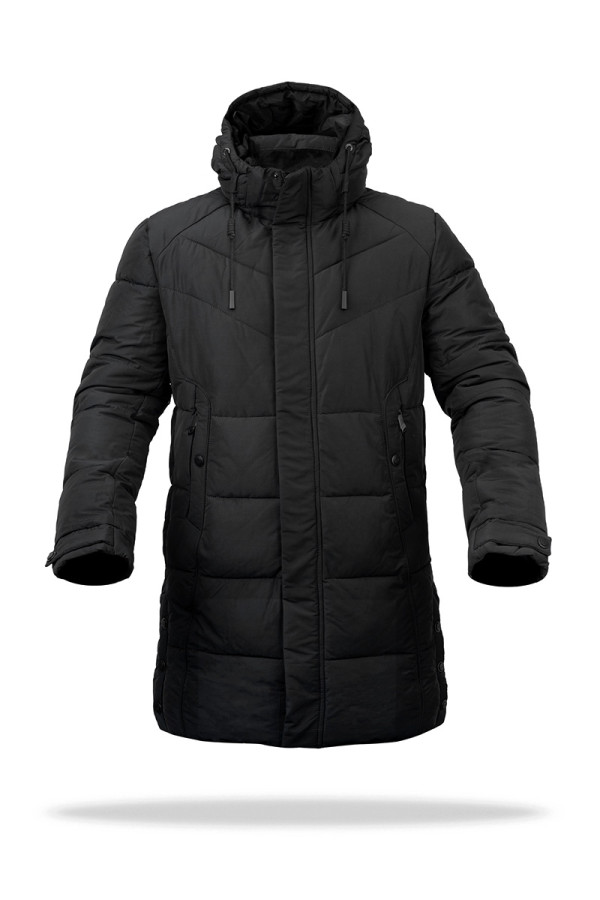 Куртка чоловіча зимова J8008 чорна, Фото №2 - freever.ua