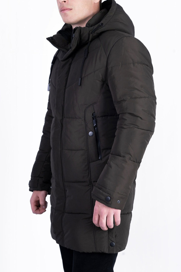 Куртка чоловіча зимова J8008 хакі, Фото №2 - freever.ua
