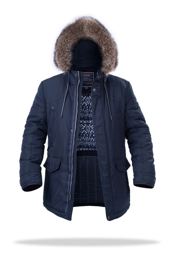 Куртка чоловіча зимова J8011 синя - freever.ua