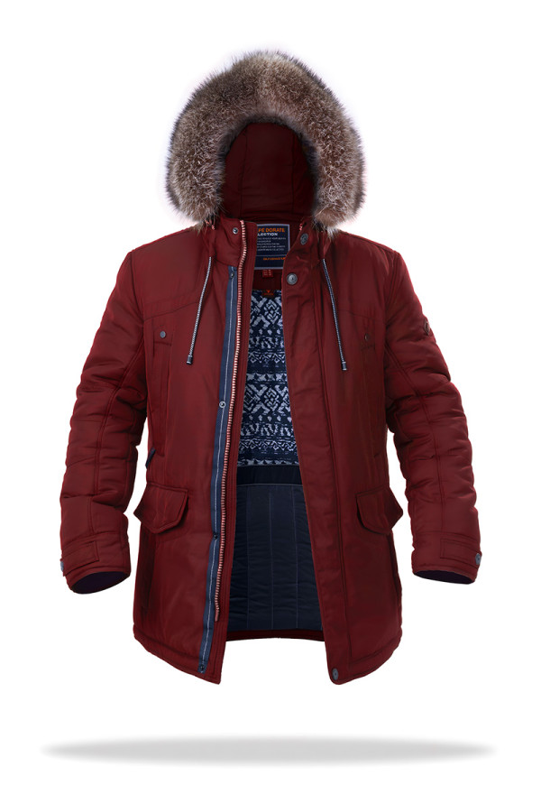 Куртка мужская зимняя J8011 бордо - freever.ua