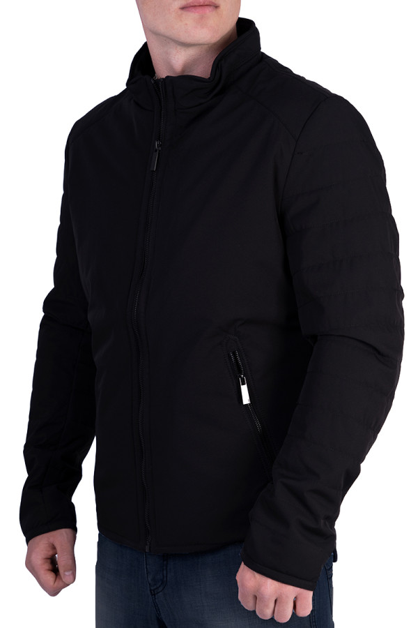 Куртка мужская демисезонная J8060 черная, Фото №2 - freever.ua