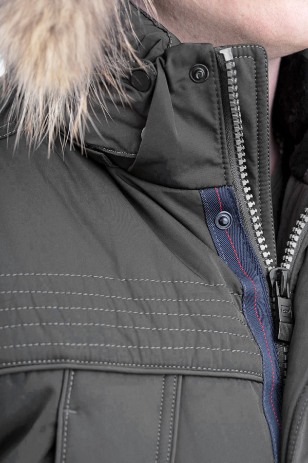 Куртка мужская зимняя J8061 серая, Фото №6 - freever.ua
