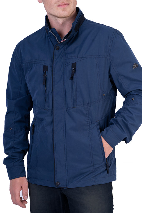 Куртка чоловіча демісезонна J8117 синя - freever.ua
