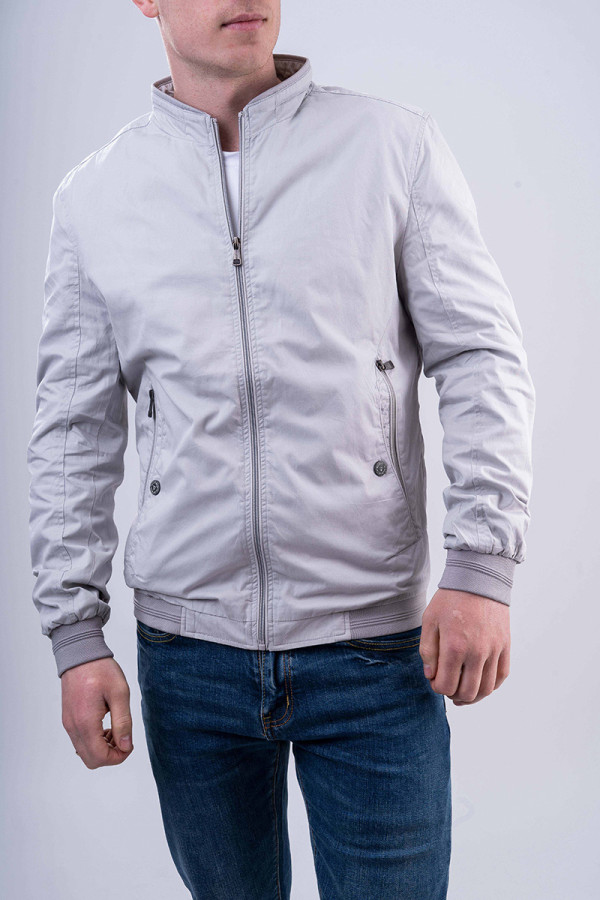 Куртка чоловіча демісезонна J8188 сіра, Фото №2 - freever.ua