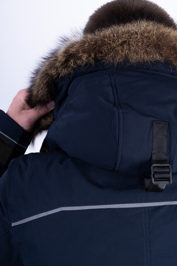 Куртка мужская зимняя J8208 синяя, Фото №7 - freever.ua