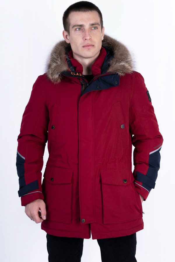 Куртка чоловіча зимова J8208 бордо - freever.ua