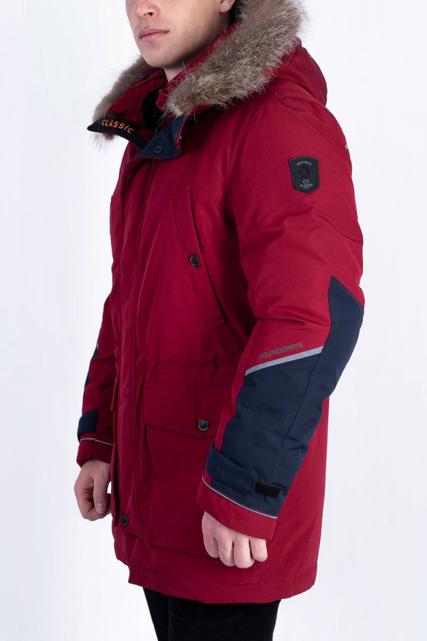 Куртка мужская зимняя J8208 бордо, Фото №3 - freever.ua