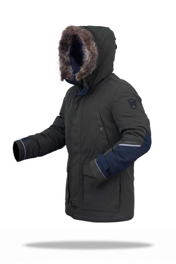 Куртка чоловіча зимова J8208 хакі, Фото №2 - freever.ua