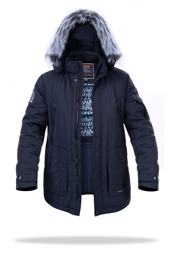Куртка чоловіча зимова J8210 синя - freever.ua