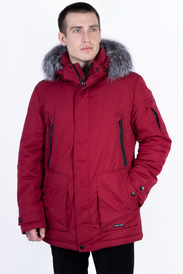 Куртка чоловіча зимова J8210 бордо - freever.ua